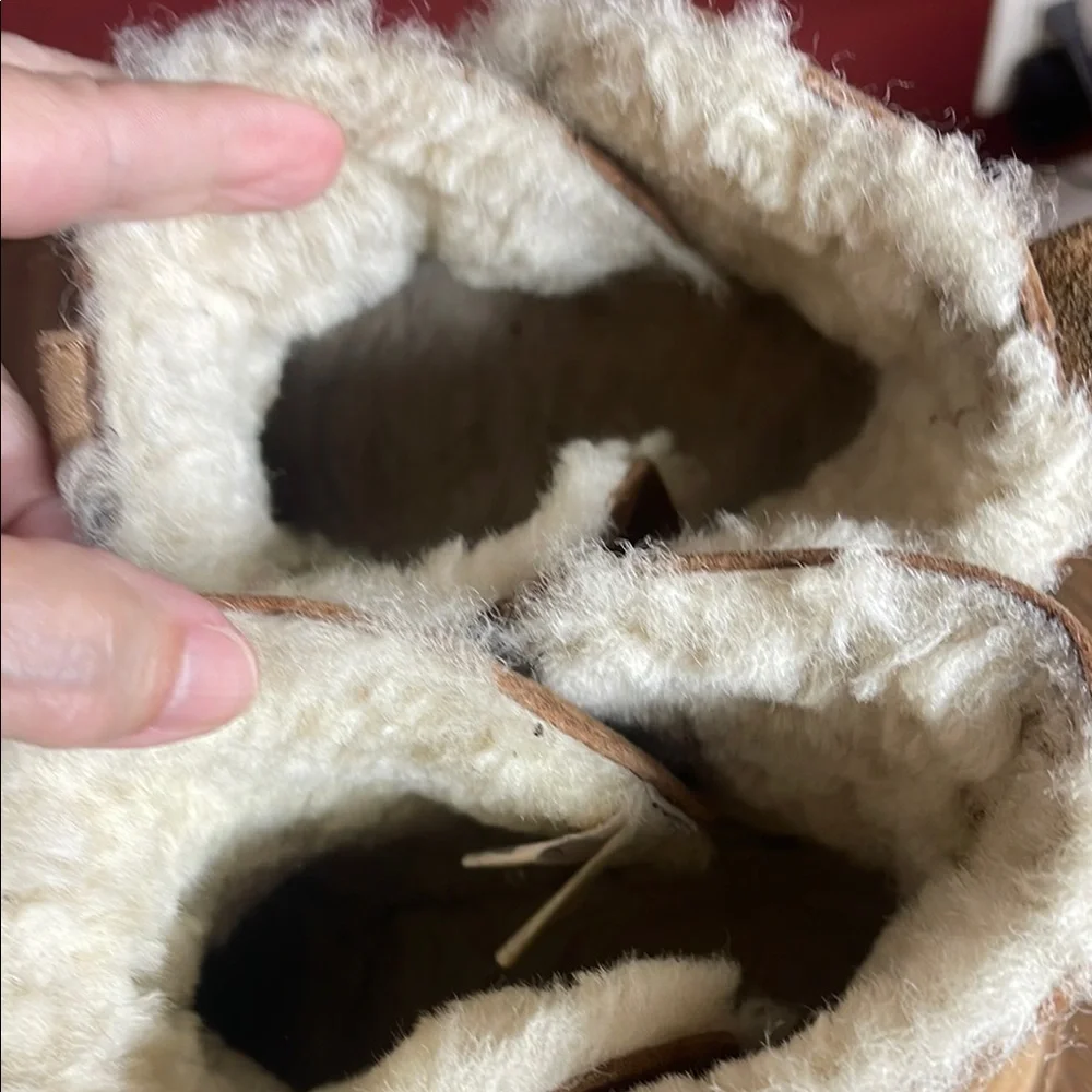 UGG Tan Ankle Boots with Plush Fleece Lining - Picture 11 of 15